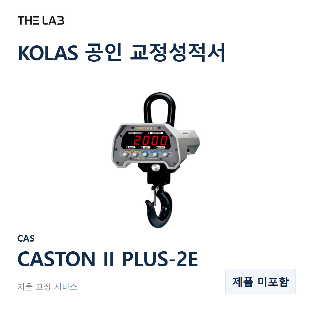 CAS CASTON II PLUS-2E 교정