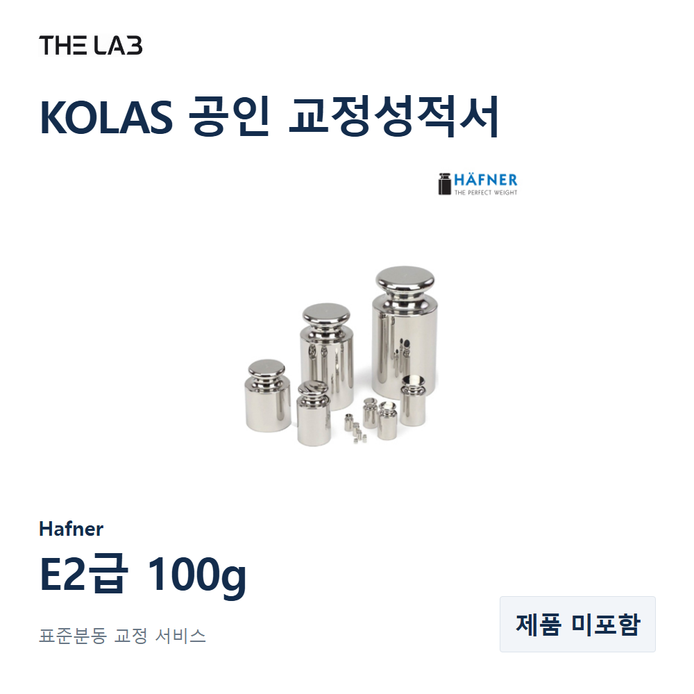 Hafner E2급 100g 교정 서비스