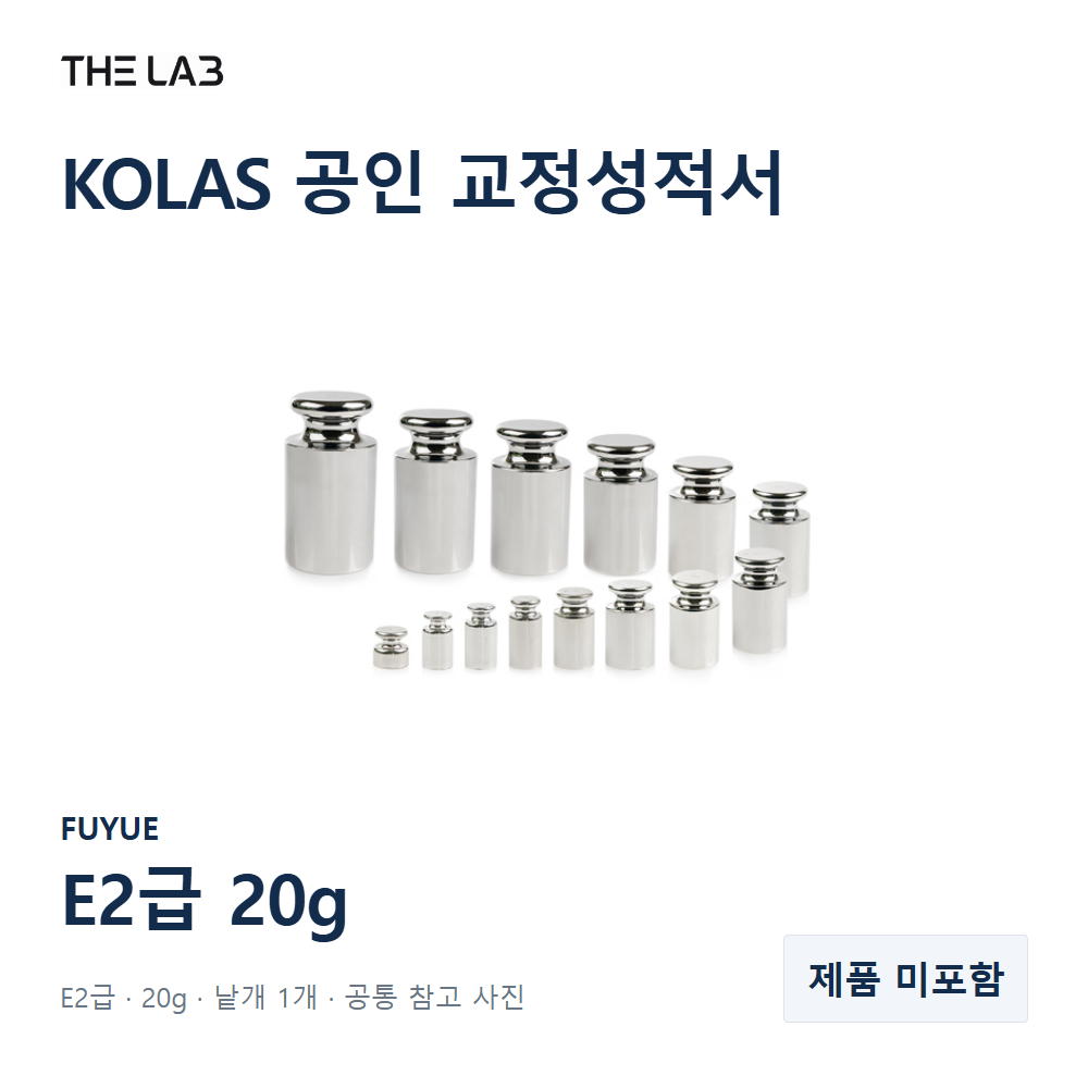 FUYUE E2급 20g 교정 서비스