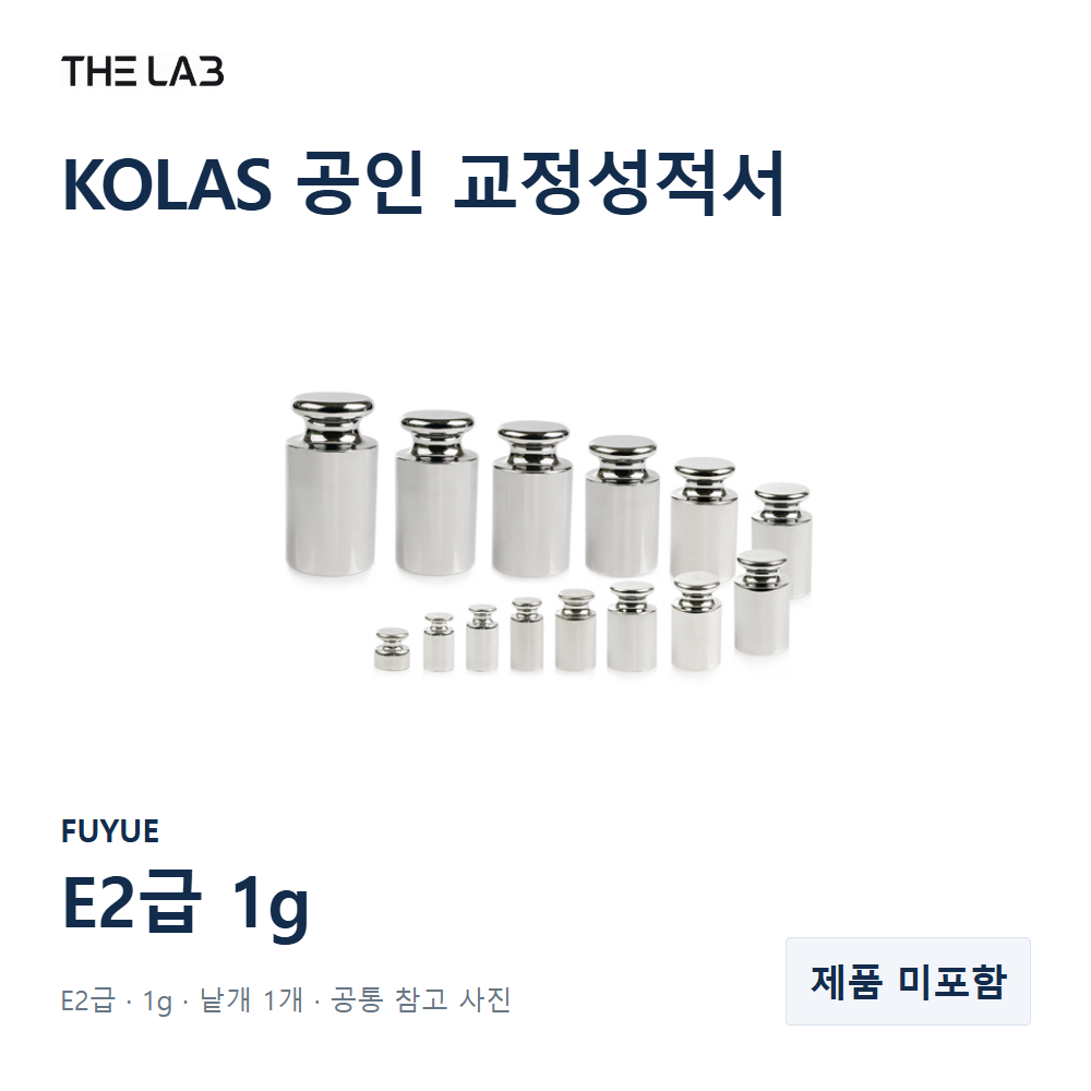 FUYUE E2급 1g 교정 서비스